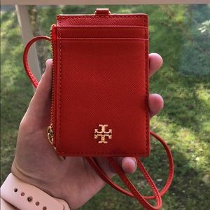 Tory Burch lanyard/wallet!!
